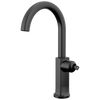 Kintsu Bar Faucet with Arc Spout - Less Handle - Matte Black