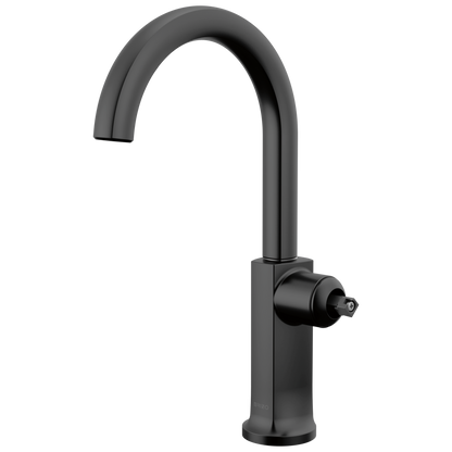 Kintsu Bar Faucet with Arc Spout - Less Handle - Matte Black