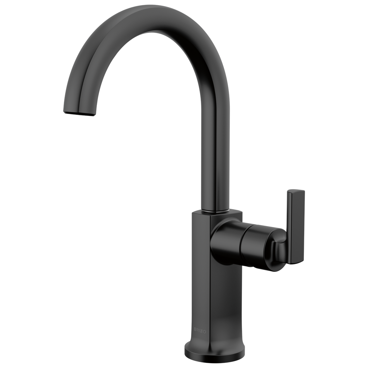 Brizo Kintsu Bar Faucet with Arc Spout - Less Handle - Complete Kit - Matte Black