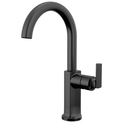 Brizo Kintsu Bar Faucet with Arc Spout - Less Handle - Complete Kit - Matte Black