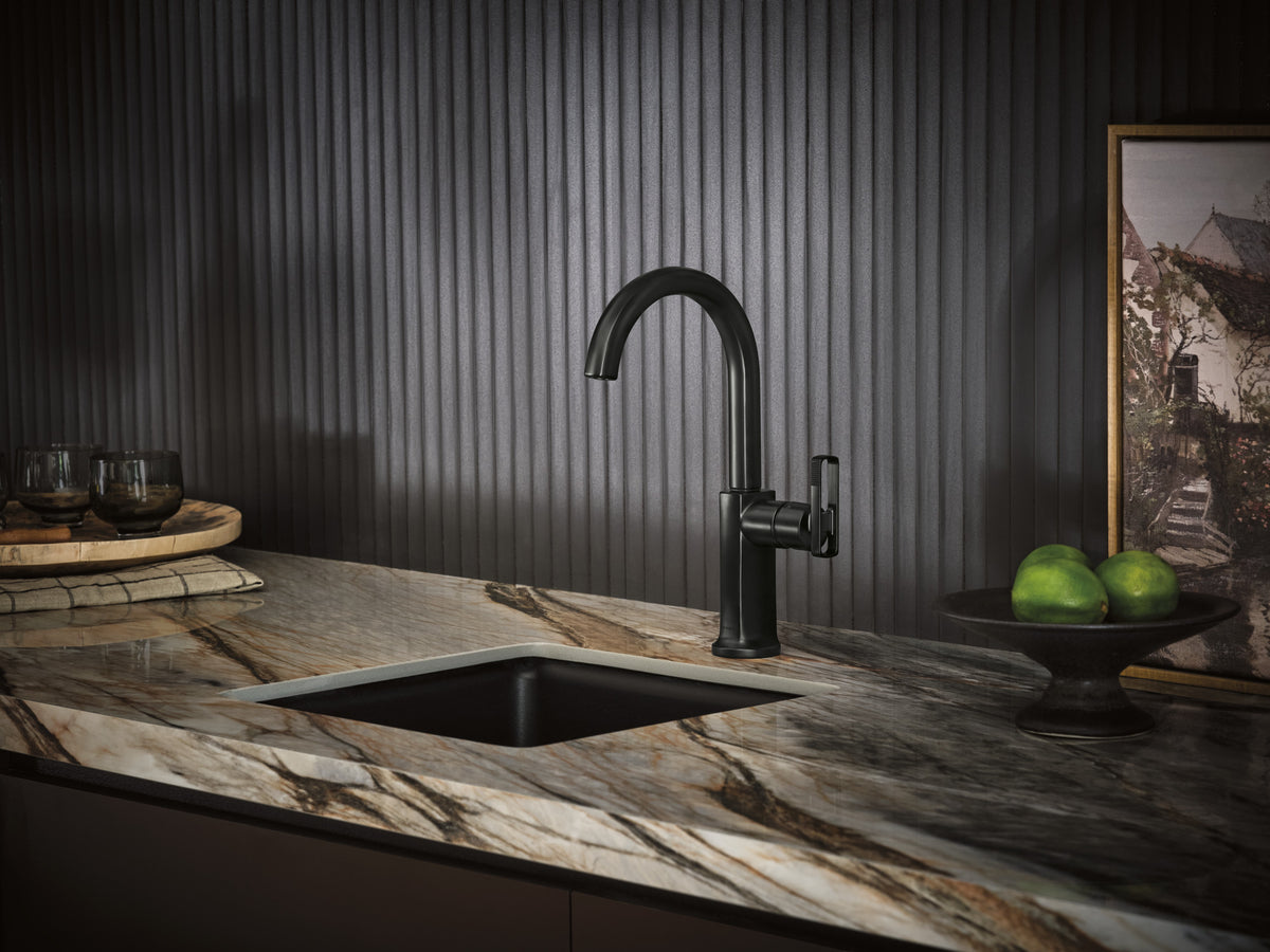 Kintsu Bar Faucet with Arc Spout - Less Handle lifestyle