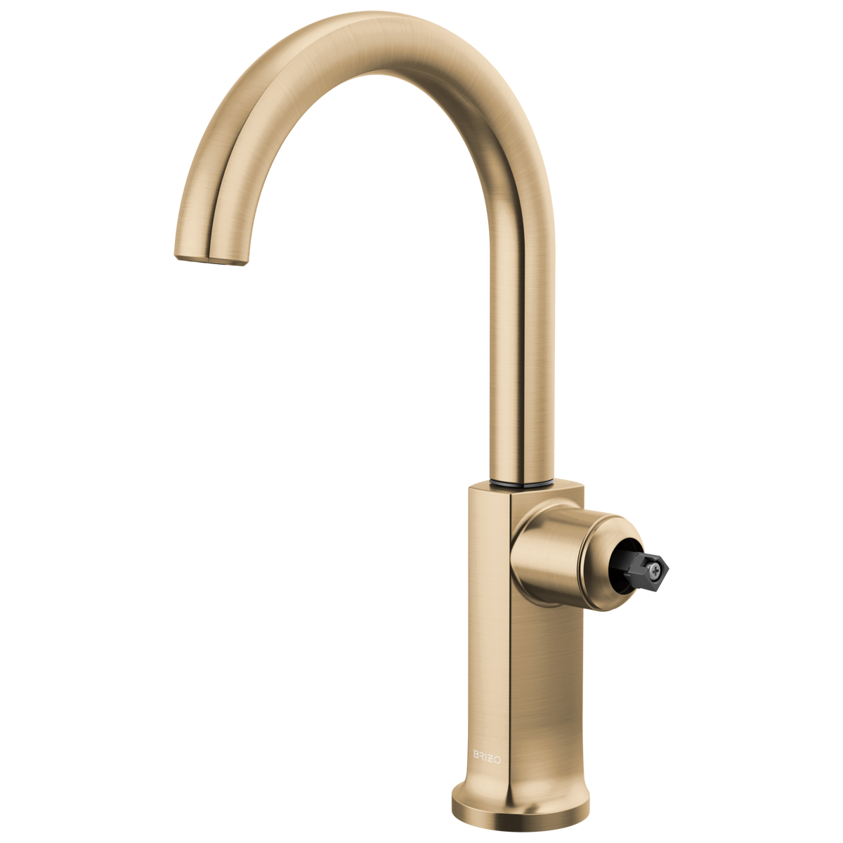 Kintsu Bar Faucet with Arc Spout - Less Handle - Lumicoat® Luxe Gold®