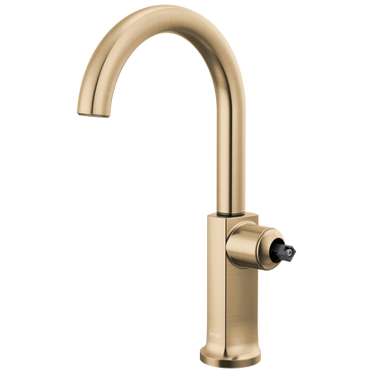 Kintsu Bar Faucet with Arc Spout - Less Handle - Lumicoat® Luxe Gold®