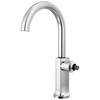 Kintsu Bar Faucet with Arc Spout - Less Handle - Lumicoat® Polished Chrome