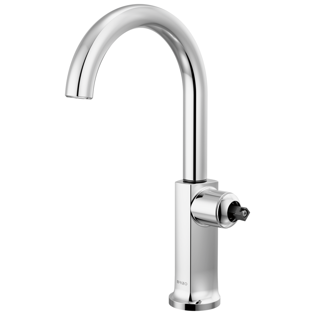 Kintsu Bar Faucet with Arc Spout - Less Handle - Lumicoat® Polished Chrome