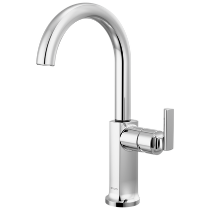 Brizo Kintsu Bar Faucet with Arc Spout - Less Handle - Complete Kit - Lumicoat® Polished Chrome