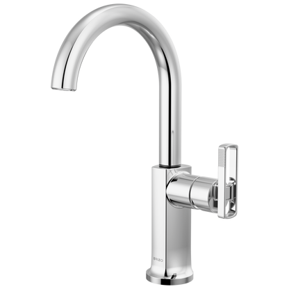 Brizo Kintsu Bar Faucet with Arc Spout - Less Handle - Complete Kit - Lumicoat® Polished Chrome