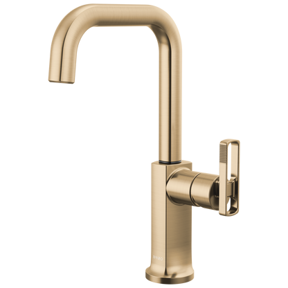 Brizo Kintsu Bar Faucet with Square Spout - Less Handle - Complete Kit - Lumicoat® Luxe Gold®