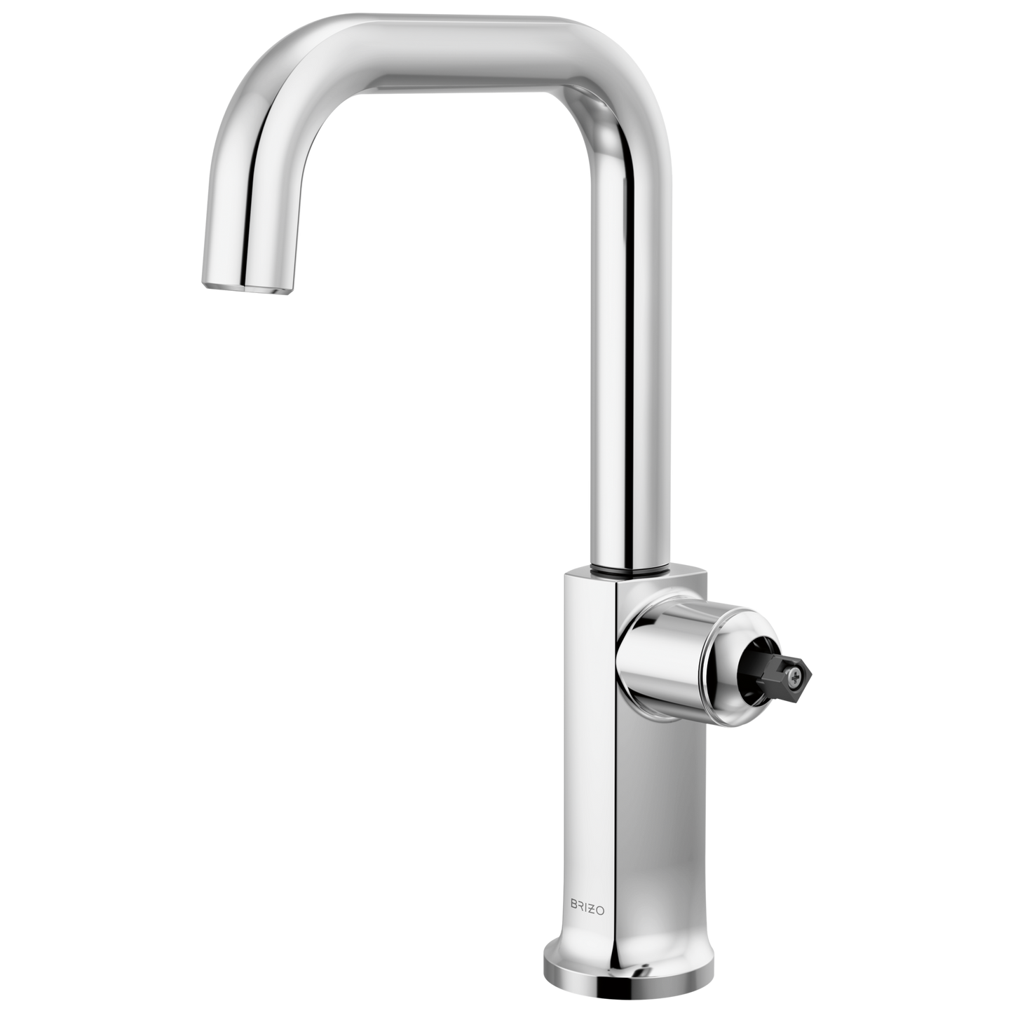 Kintsu Bar Faucet with Square Spout - Less Handle - Lumicoat® Polished Chrome