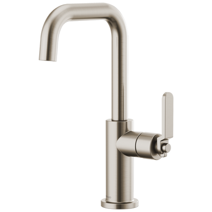 Litze Bar Faucet with Square Spout and Industrial Handle Kit - Brilliance® Stainless