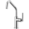 Litze Bar Faucet with Angled Spout and Knurled Handle Kit - Polished Chrome