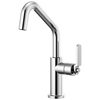 Litze Bar Faucet with Angled Spout and Industrial Handle Kit - Polished Chrome