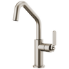 Litze Bar Faucet with Angled Spout and Industrial Handle Kit - Brilliance® Stainless