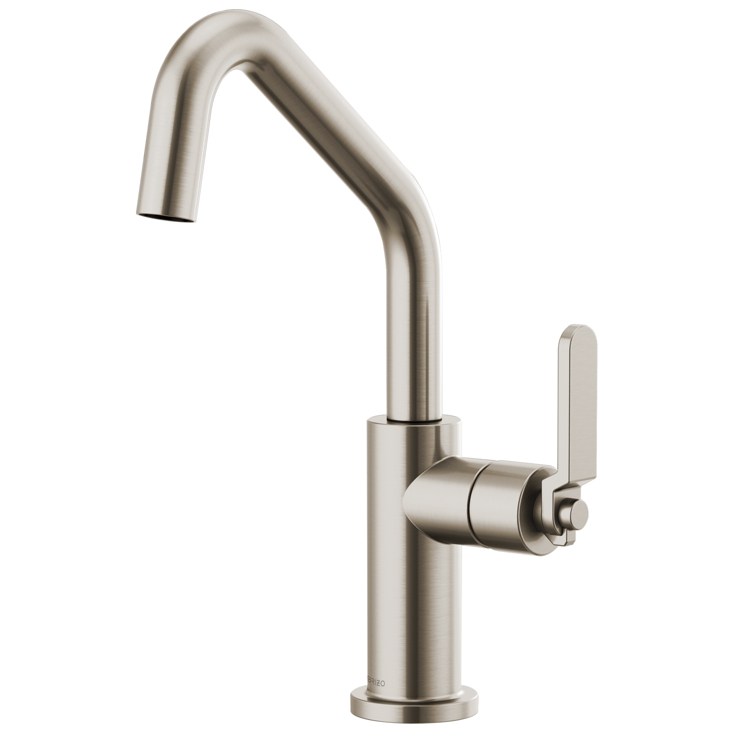 Litze Bar Faucet with Angled Spout and Industrial Handle Kit - Brilliance® Stainless