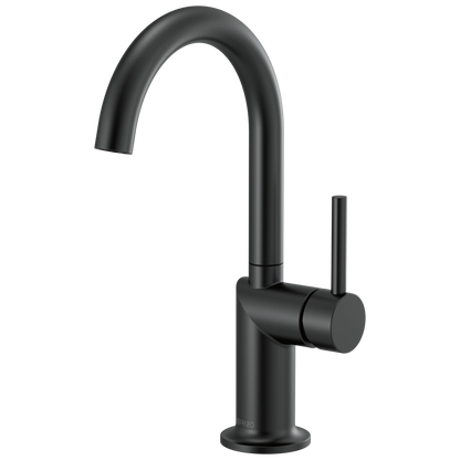 Brizo Odin Bar Faucet with Arc Spout - Less Handle - Complete Kit - Matte Black