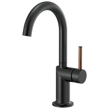 Brizo Odin Bar Faucet with Arc Spout - Less Handle - Complete Kit - Matte Black