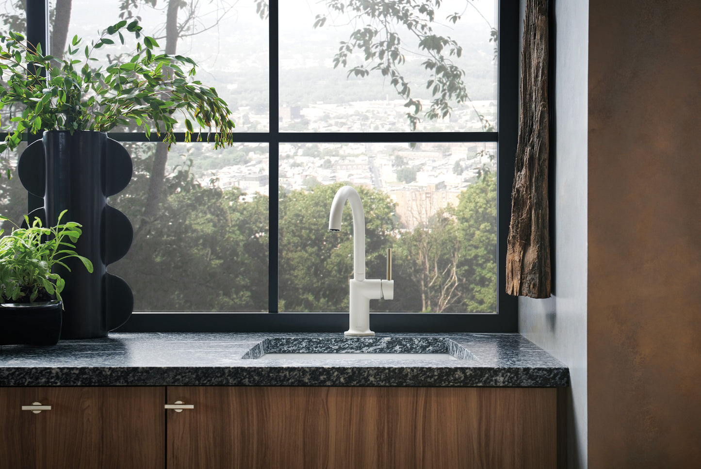 Odin Bar Faucet with Arc Spout - Less Handle lifestyle