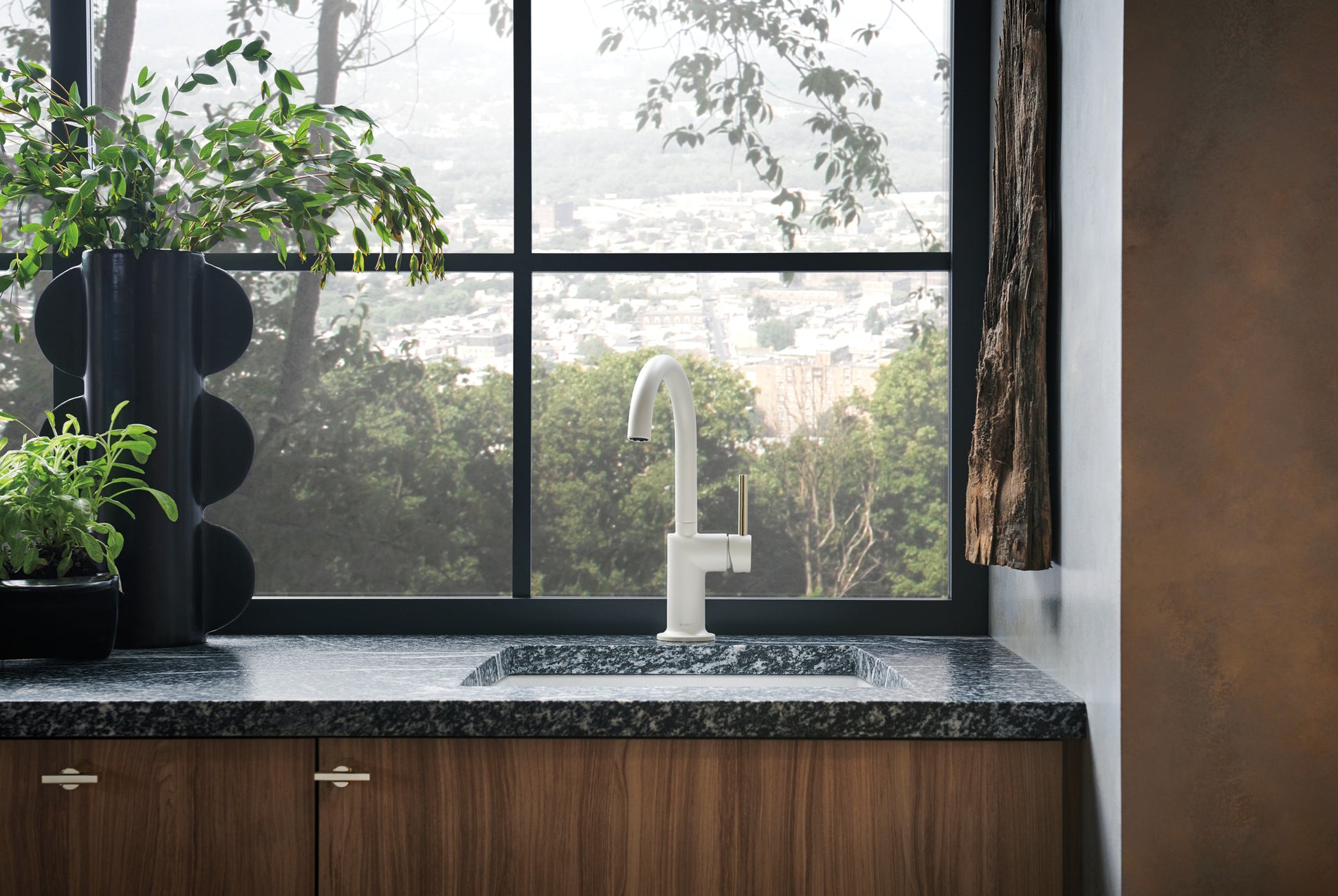 Odin Bar Faucet with Arc Spout - Less Handle lifestyle