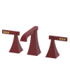 Rubinet Widespread Lav. Set. (less drain) Maroon