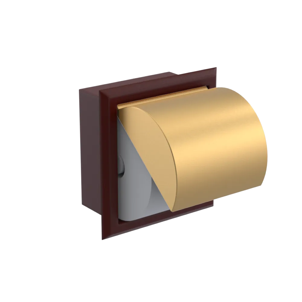 Rubinet RECESSED TOILET PAPER HOLDER Bordeaux