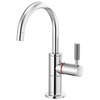 Litze Instant Hot Faucet with Arc Spout and Knurled Handle - Polished Chrome