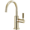 Litze Instant Hot Faucet with Arc Spout and Knurled Handle - Brilliance® Polished Nickel