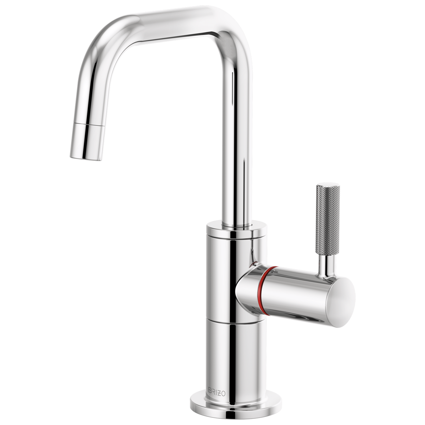 Brizo Instant Hot Faucet With Square Spout And Knurled Handle