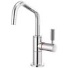 Brizo Instant Hot Faucet With Angled Spout And Knurled Handle