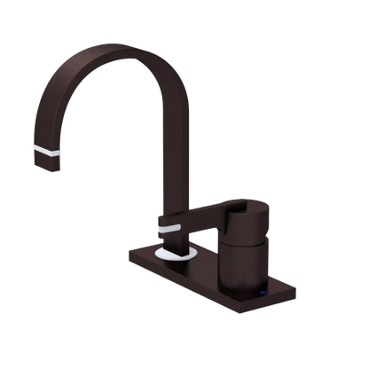 Rubinet 4" Centre Single Control Lav. Set (less drain) Oil Rubbed Bronze