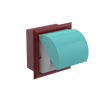 Rubinet RECESSED TOILET PAPER HOLDER Maroon