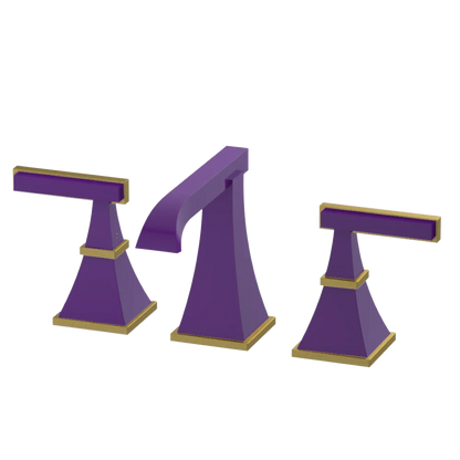 Rubinet Widespread Lav. Set. (less drain) Purple Haze