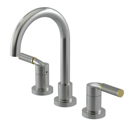 Rubinet Widespread Lav. Set. (less drain) Satin Nickel