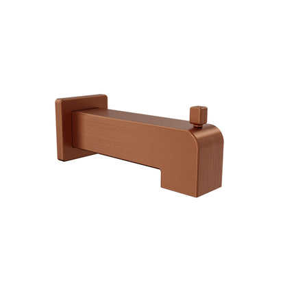 Baril Square 7" tub spout with diverter