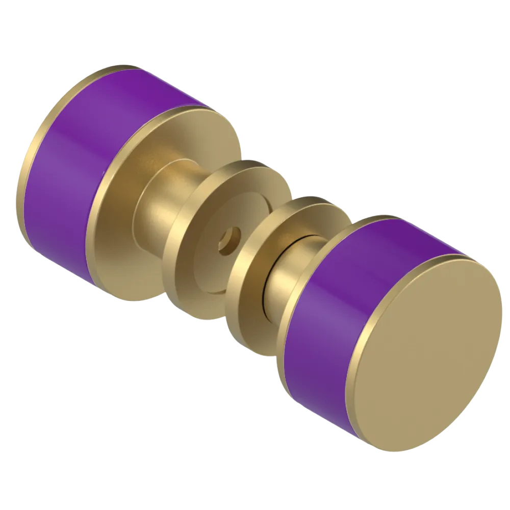 Rubinet Shower Door Knob (set) Satin Brass