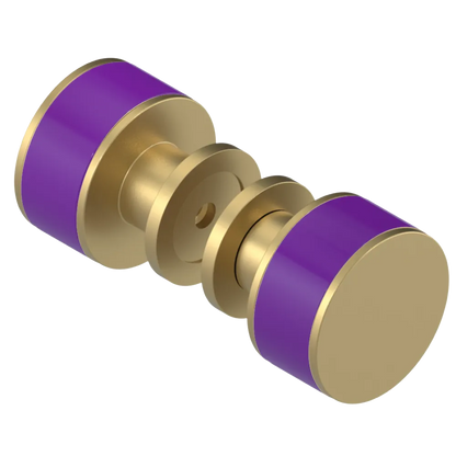 Rubinet Shower Door Knob (set) Satin Brass