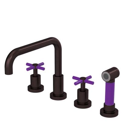 Rubinet Widespread Kitchen Set with Hand Spray Oil Rubbed Bronze