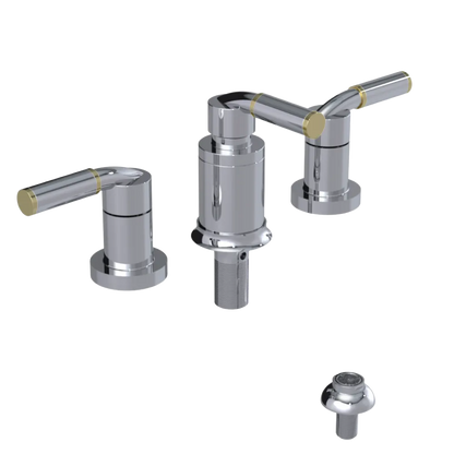 Rubinet Bidet Fitting with Spray, Diverter, and Vacuum Breaker (less drain) Chrome