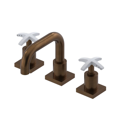 Rubinet Widespread Lav. Set. with Genesis spout (less drain) Tuscan Brass