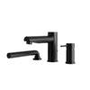 Aqua Brass Volare 3-piece Deckmount Tub Filler with Handshower