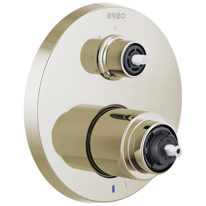 Brizo Pressure Balance Valve With Integrated 3 Function Diverter Trim Less Handles