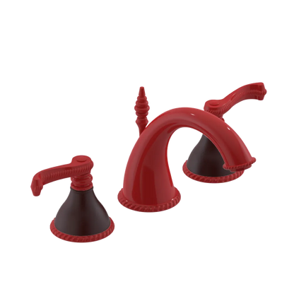 Rubinet Widespread Lav. Set. (less drain) Red