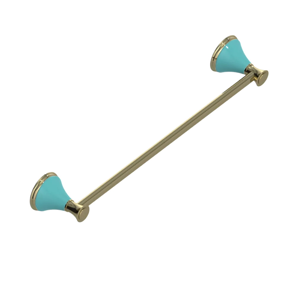Rubinet Towel Bar 18" Natural Brass