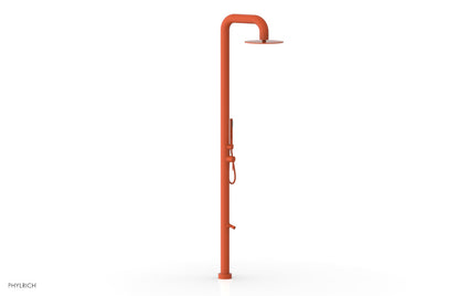 OUTDOOR SHOWER Pressure Balance Shower with 12" Rain Head, Hand Shower and Foot Wash 620