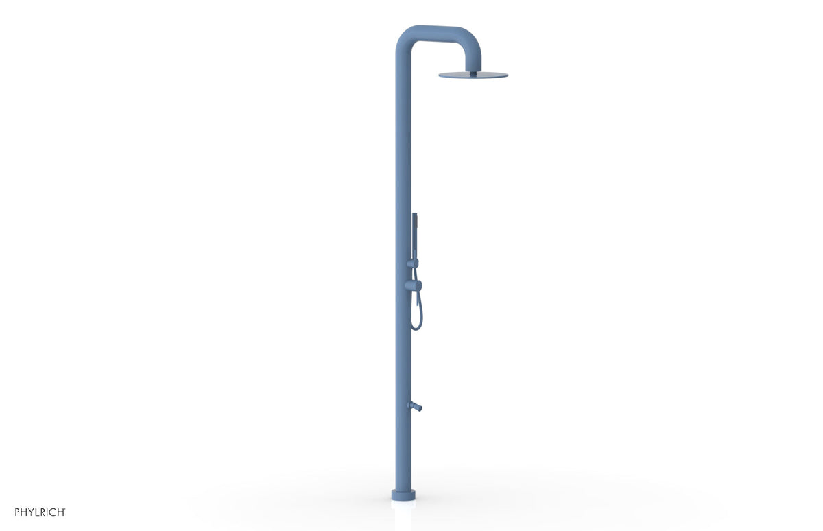 OUTDOOR SHOWER Pressure Balance Shower with 12" Rain Head, Hand Shower and Foot Wash 620