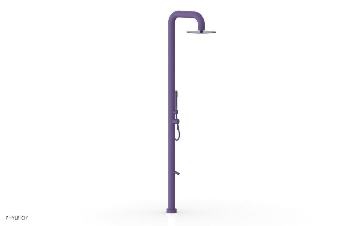 OUTDOOR SHOWER Pressure Balance Shower with 12" Rain Head, Hand Shower and Foot Wash 620