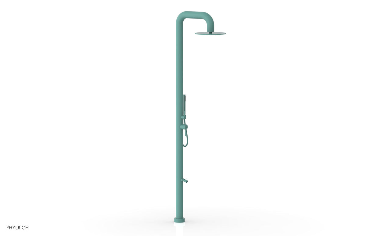 OUTDOOR SHOWER Pressure Balance Shower with 12" Rain Head, Hand Shower and Foot Wash 620
