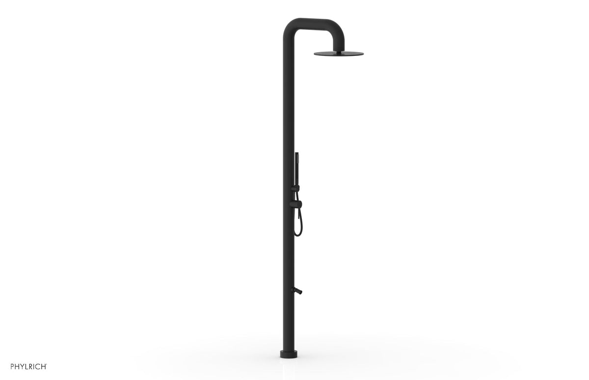 OUTDOOR SHOWER Pressure Balance Shower with 12" Rain Head, Hand Shower and Foot Wash 620