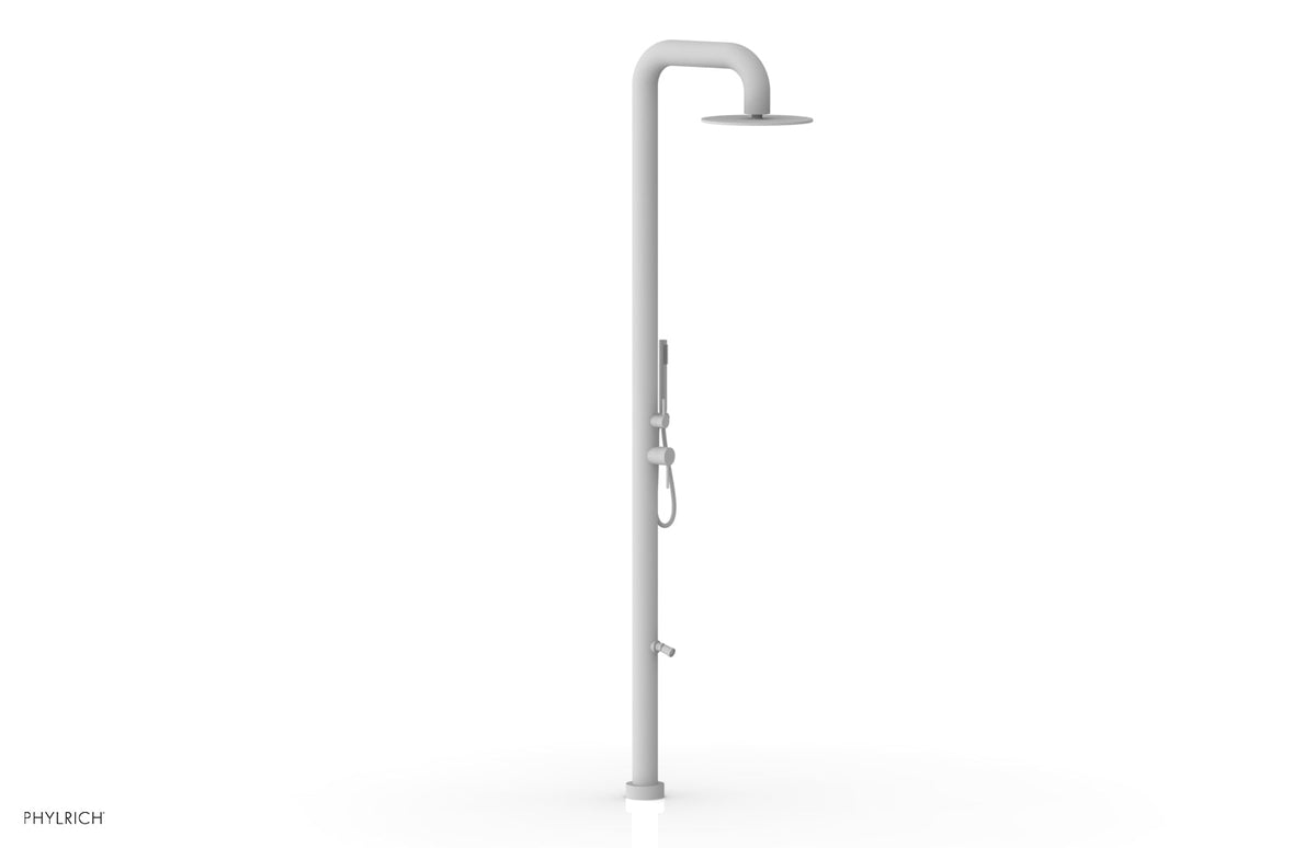 OUTDOOR SHOWER Pressure Balance Shower with 12" Rain Head, Hand Shower and Foot Wash 620