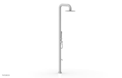 OUTDOOR SHOWER Pressure Balance Shower with 12" Rain Head, Hand Shower and Foot Wash 620