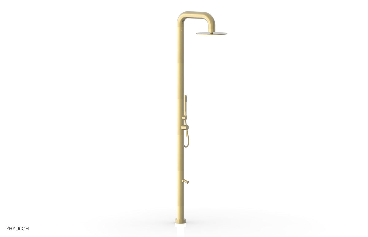 OUTDOOR SHOWER Pressure Balance Shower with 12" Rain Head, Hand Shower and Foot Wash 620B